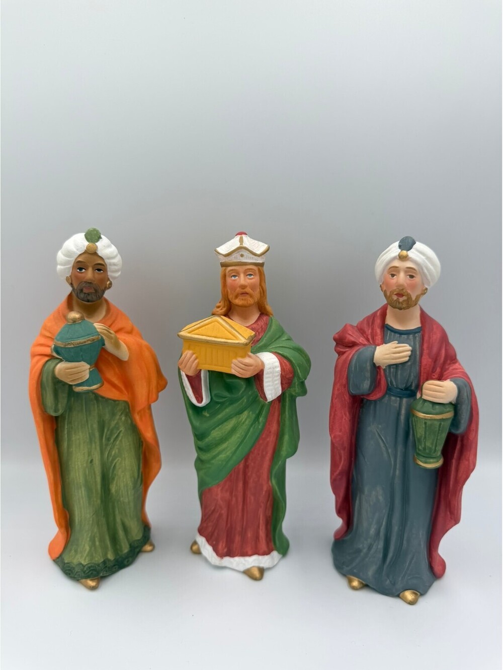 Vintage HOMCO Three Wise Men Nativity Figurines Set of 3 Christmas 5207